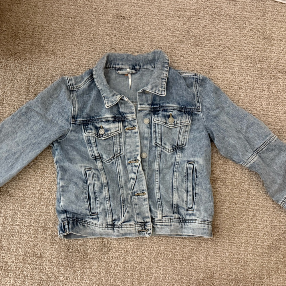 Free People Light Blue Denim Jacket